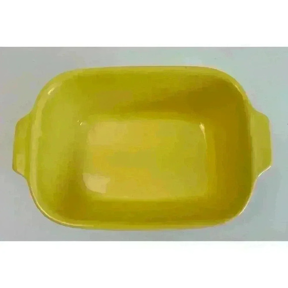 Vintage Pfaltzgraff 1983 FTDA 16 oz Casserole Bread Loaf Baking Dish Yellow - Picture 4 of 10